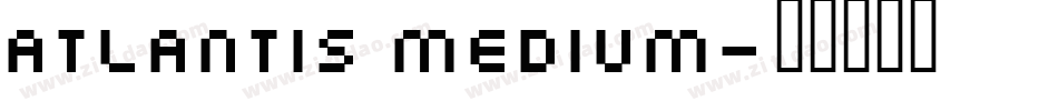 Atlantis Medium字体转换